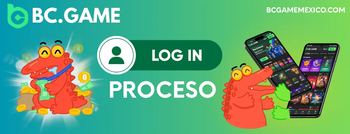 BC Game Login Proceso
