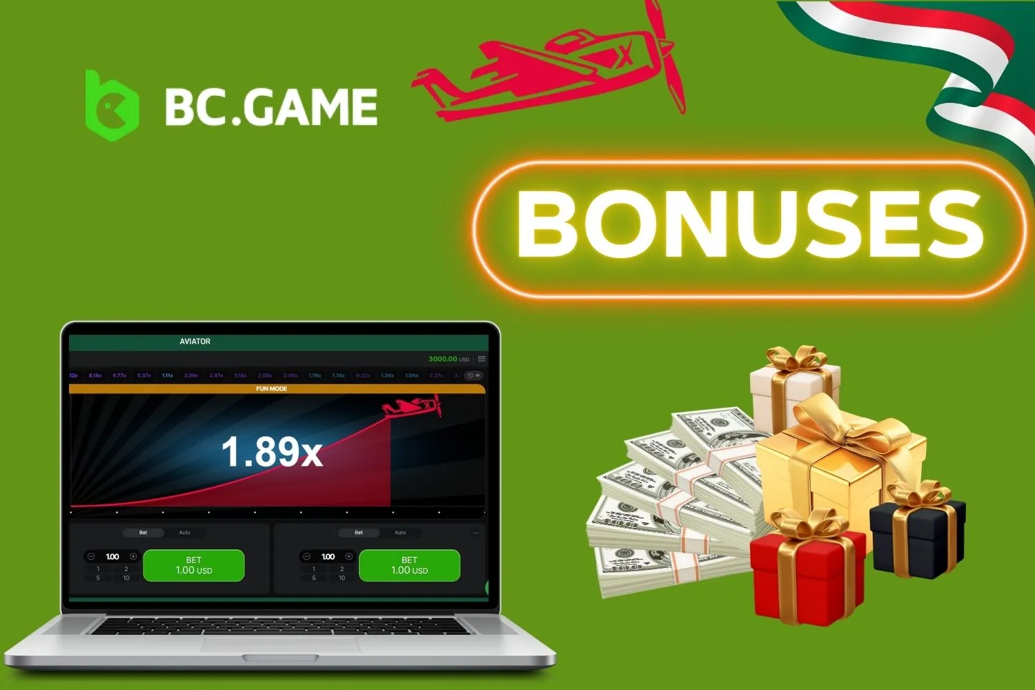 Bonos y promociones de BC Game Aviator